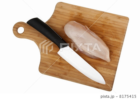 Chicken fillet and knife 8175415