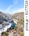 雪の保津峡 8177526
