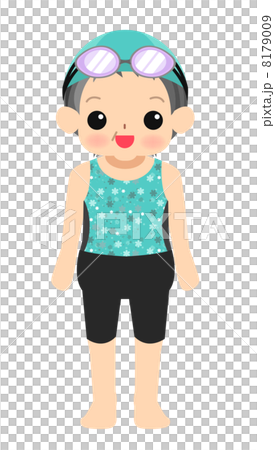 シニア女性_水着 8179009