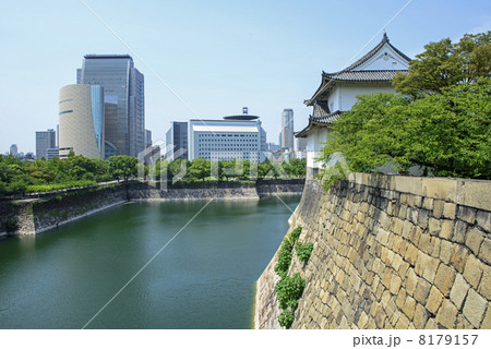 大阪城六番櫓と市街地 大阪城六番櫓と市街地 8179157