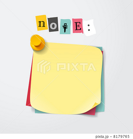 Blank paper stickers. Template for a text 8179765