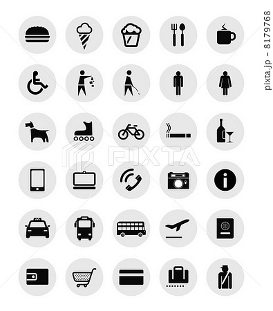 Travel information signes collection 8179768