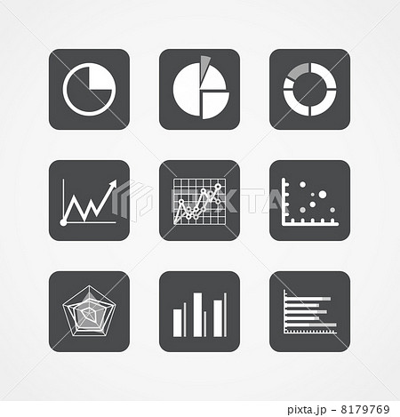 Information chart icons collection 8179769