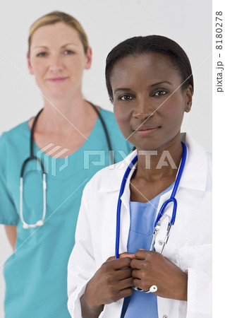 Mixed Race Female Medical Colleagues Mixed Race Female Medical Colleagues 8180278