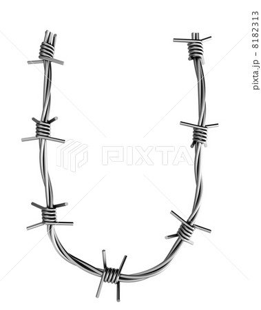 Barbed wire alphabet, U Barbed wire alphabet, U 8182313
