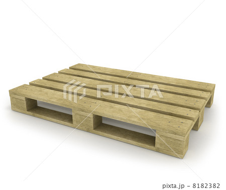 Wooden pallet isolated on white Wooden pallet isolated on white 8182382