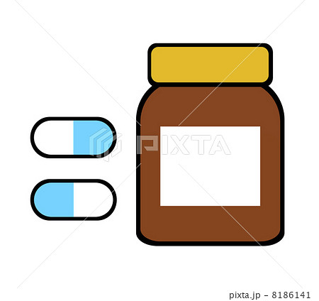 薬瓶とカプセル剤 8186141