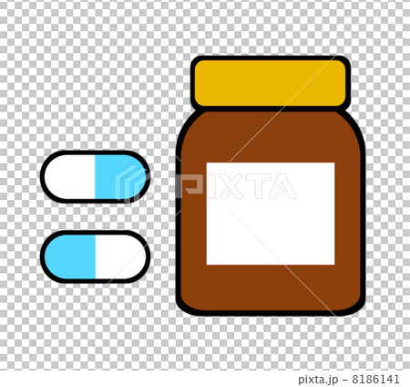薬瓶とカプセル剤 8186141
