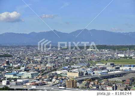 四日市港ポートビルから見た鈴鹿山脈 8186244