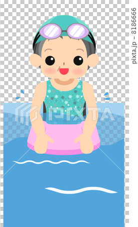 シニア女性_水着 8186666