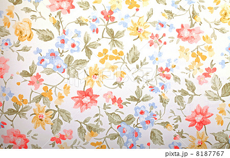Vintage provance wallpaper with floral pattern 8187767