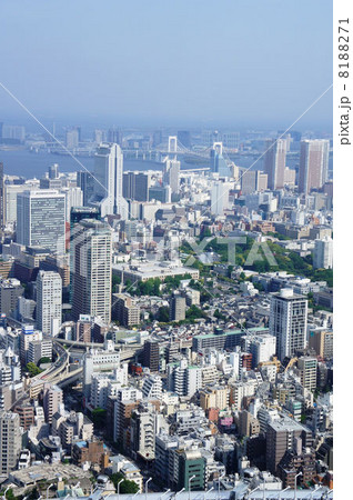 六本木ヒルズからの眺め　浜松町　お台場方面 8188271