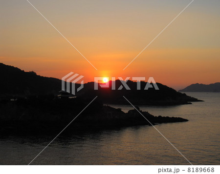 朝日と仙酔島 8189668
