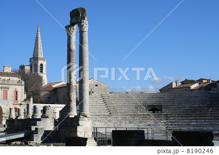 世界遺産、南仏アルルの古代劇場 世界遺産、南仏アルルの古代劇場 8190246
