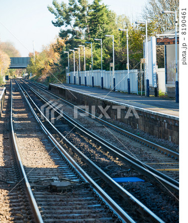 Rail tracks in bright summer day 8190461