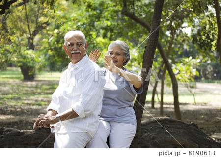 Executives cheering during cricket match 8190613