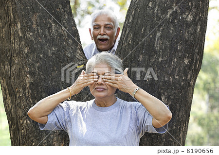 Business executives cheering during cricket match 8190656
