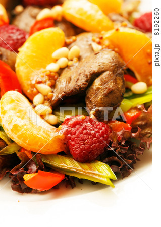 chicken liver with fruits 8192260