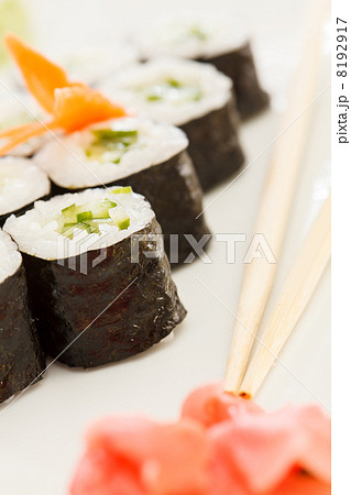 sushi with chopsticks 8192917