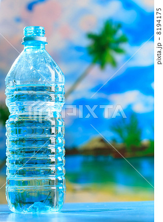 bottle of water on the beach bottle of water on the beach 8194175