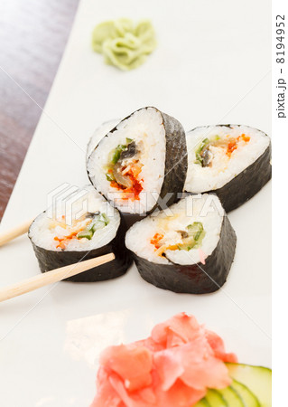 sushi with chopsticks sushi with chopsticks 8194952