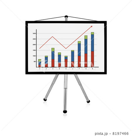 flip chart with chart flip chart with chart 8197466