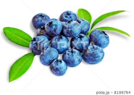Heap  fresh blueberrys  isolated on white background 8199764
