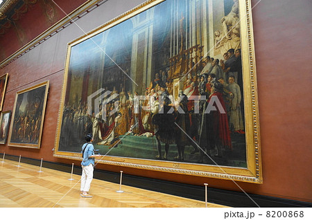 ルーヴル美術館のフランス絵画展示スペースの写真素材 [8200868] - PIXTA