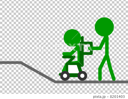 車いすで介護 8201403