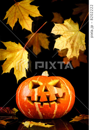Halloween - old jack-o-lantern 8202222
