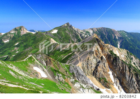 白馬岳の稜線 8203842