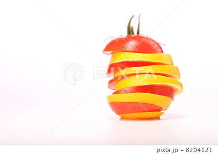 tomato slices and orange tomato slices and orange 8204121