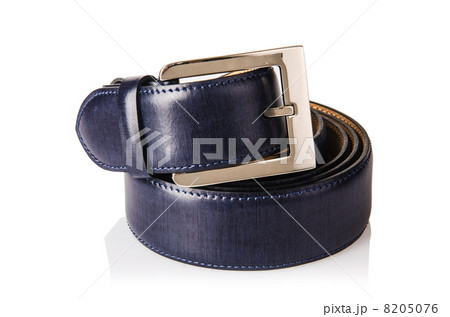Male elegant belt isolated on the white Male elegant belt isolated on the white 8205076