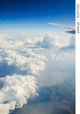 Airplane wing out of window Airplane wing out of window 8205205