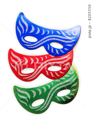Carnival masks isolated on the white background 8205550