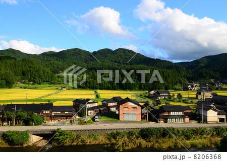 能登の水田と家並み 能登の水田と家並み 8206368