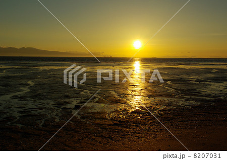 干潟の夕日 干潟の夕日 8207031