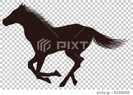 馬 シルエット 01 Vector のイラスト素材