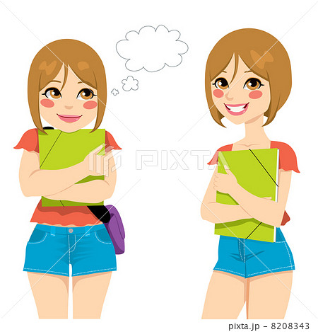 Shy Pensive Teenage Student 8208343