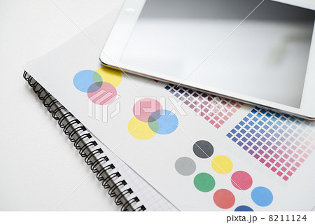 タブレットとカラーチャート タブレットとカラーチャート 8211124