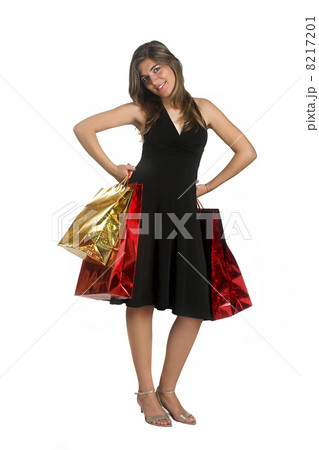 Happy woman with a gift 8217201