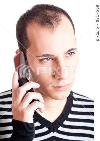 Talking on cellphone 8217569