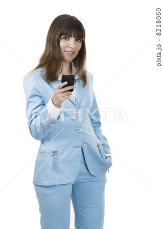 Businesswoman with a Pda Businesswoman with a Pda 8218060