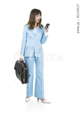 Business woman with a briefcase Business woman with a briefcase 8218917