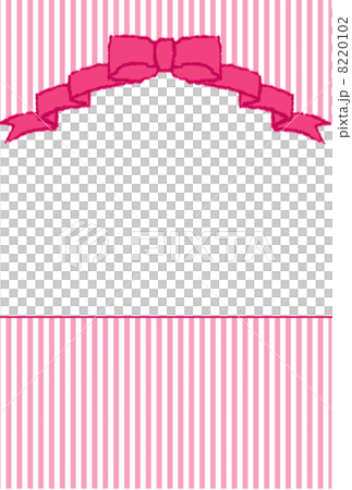 Ribbon stripe photo frame - Stock Illustration [8220102] - PIXTA