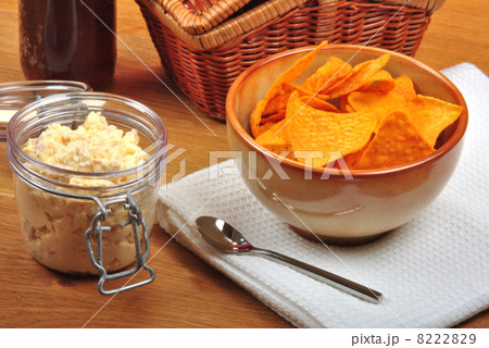 mexican torilla with some home made dip 8222829