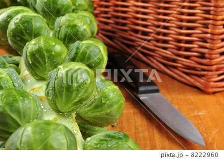some fresh and healthy organic brussels sprout 8222960