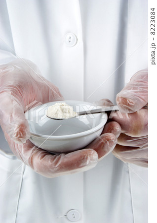 white powder is investigated in the food laboratory 8223084