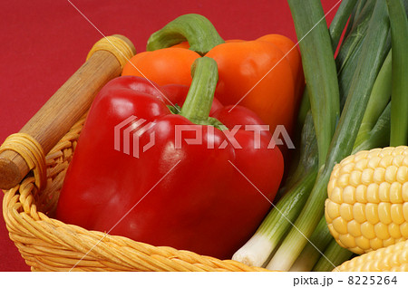 some delicious and healthy vegetable in a basket 8225264