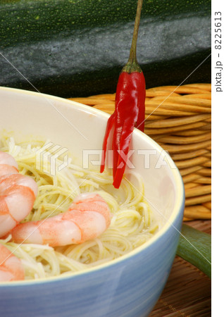 oriental style noodle soup with shrimps oriental style noodle soup with shrimps 8225613